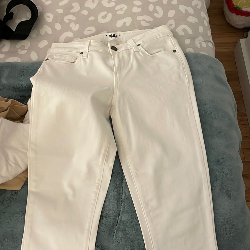 White Paige jean